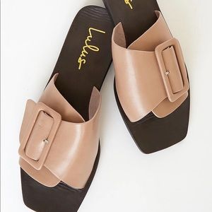 Buckled Slide Sandals Size 9